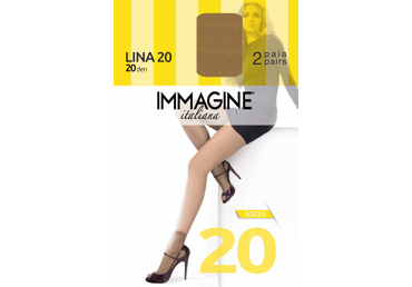 Sieviešu zeķes IMG LINA 20 VISONE 2pāri