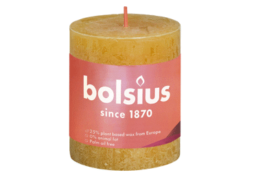 Svece 8x7cm SHINE Honeycomb Yellow