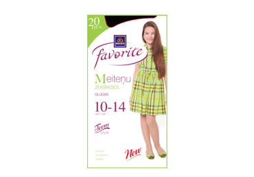 Meiteņu zeķbikses FAVORITE 20 51101 nero 10-14