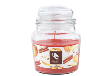 Svece traukā ar vāku ELEMENTS 3aromāti