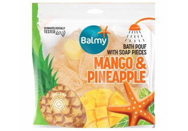 Ķermeņa sūklis KILLYS ar ziepju gabaliņiem mango