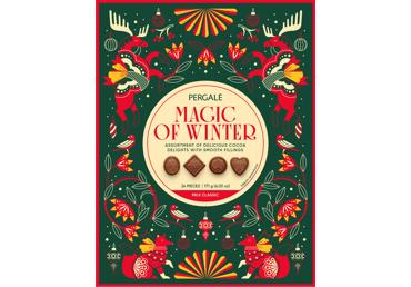 Konfekšu kārba Milk Magic Of Winter PERGALE 171g