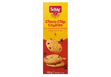 Cepumi SCHAR ar šokolādes gabaliņiem bez glutēna 100g