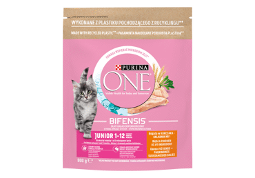 Sausā kaķu barība ONE Junior vist. 800g