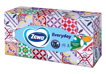 Kosmētiskās salvetes ZEWA Everyday 2kārtas 100gab.