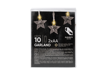 Virtene iekštelpām 10LED balta ELEMENTS