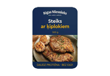 Steiks ar ķiplokiem 500g

 - 1