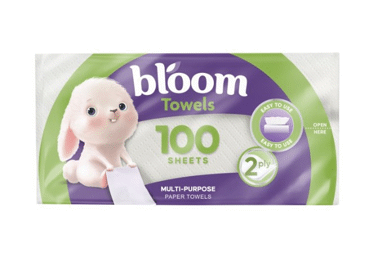 Papīra dvieļi BLOOM 2k. 100lap.