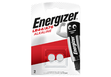 Bater.ENERGIZER Alkaline LR44 1.5V 2gab.
