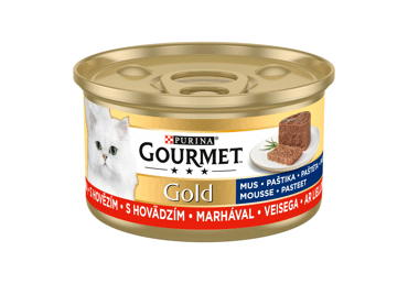 Kaķu konservi GOURMET GOLD pastēte- liellopa 85g - 1