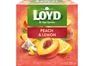 Augļu tēja LOYD persiku citronu 20x2g