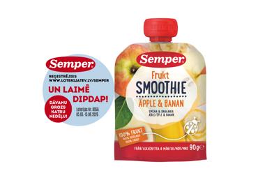 Smūtijs SEMPER ābolu banānu 6+ 90g - 1