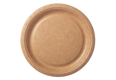 Vienreizl.šķīvji brūni ILAJA 10gab.23cm