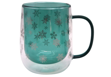 Dubltstikla krūzes AUROR Snow 2gab. 400ml - 2