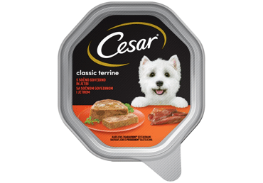 Konservi suņiem CESAR ar liellopu aknām 150g