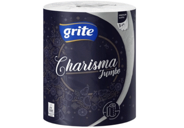 Papīra dvieļi GRITE Charisma Jumbo 3k.