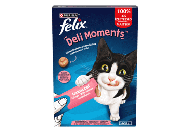 Papildbarība pieaugušam kaķim ar lasi FELIX 40g