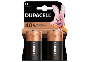 Baterijas DURACELL 1,5V D 2gab.