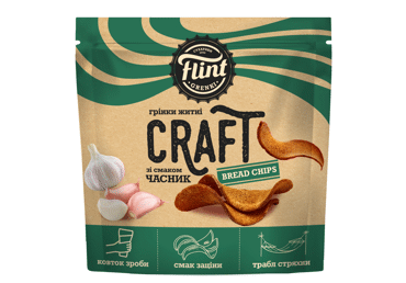 Grauzdiņi Craft FLINT ar ķiploku garšu 90g