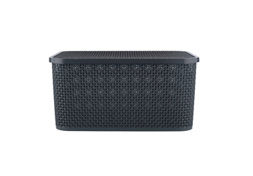 Plastmasas mantu uzglabāšanas kaste ar vāku 19L