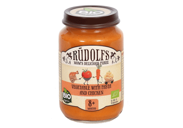 BIO Biezenis dārzeņu-makaroni-vista RŪDOLFS 8+190g