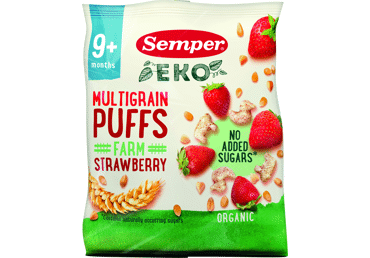 Uzkoda SEMPER Eko pilngr.zemeņu 9+ 18g