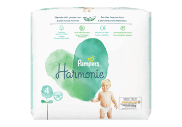 Autiņbiksītes PAMPERS Harmonie S4 9-14kg 28gab.