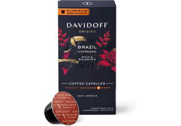 Kafijas kaps. DAVIDOFF Brazil 10x5,5g