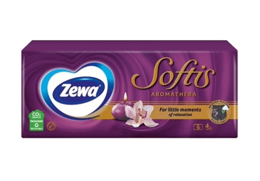 Kabatlakatiņi ZEWA Softis Aromathera 4kārtas 10x9gab.