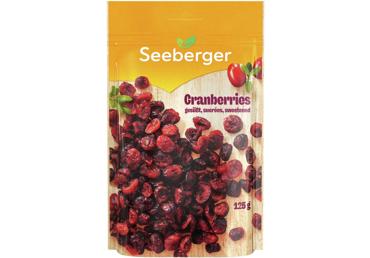 Žāvētas dzērvenes SEEBERGER 125g