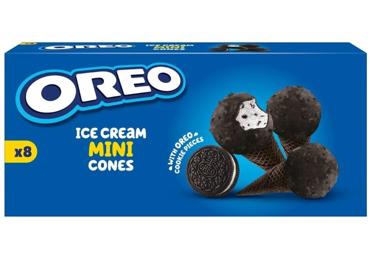 Saldējumi Mini Cones OREO 8x17g