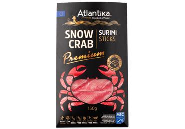 Surimi sniega krabis atdzesēts ATLANTIKA 150g