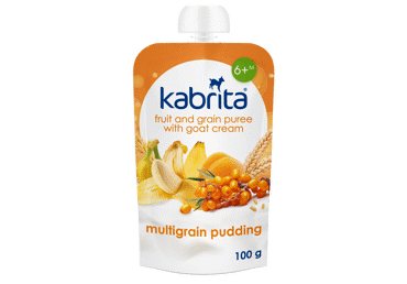 Pudiņš KABRITA augļu-graudaugu 6+ 100g