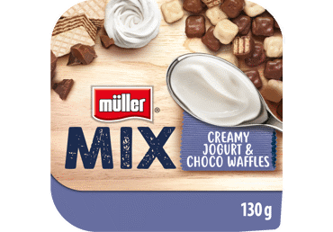 Jogurts MULLER Mix ar vafelēm 130g