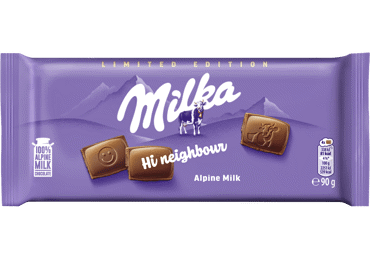 Piena šokolāde MILKA Alpu piena 90g - 1