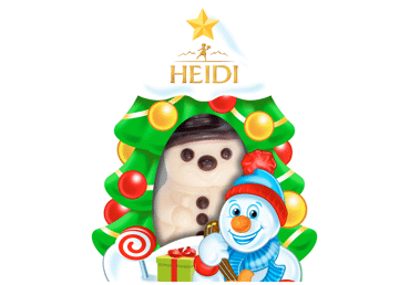 Šokolādes figūriņa HEIDI SNOWMAN 20g