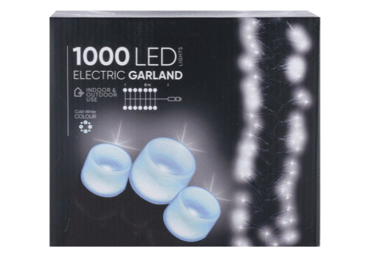 Elektriska virtene LED balta ELEMENTS 8m - 2