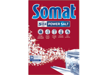 Trauku mazgāšanas līdzeklis trauku mašīnām SOMAT sāls 1,5kg