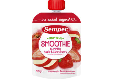 Smūtijs SEMPER ābolu zemeņu 6+ 90g