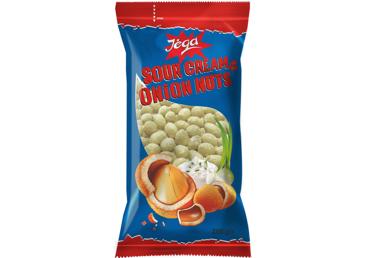 Zemesrieksti ar krējuma un sīpolu garšu JEGA 200g