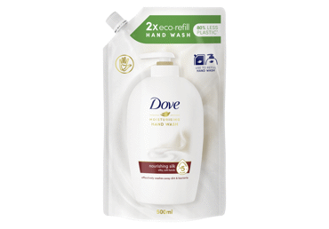 Šķidrās ziepes DOVE SILK rezerve 500ml