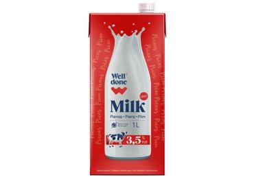 Piens UHT WELL DONE 3,5% 1L