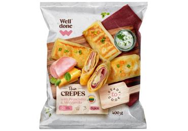 Saldētas pankūkas Prosciutto un Mozzarella WELL DONE 400g