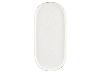 Šķīvis ovāls AURORA Goldrim 25cm - 1