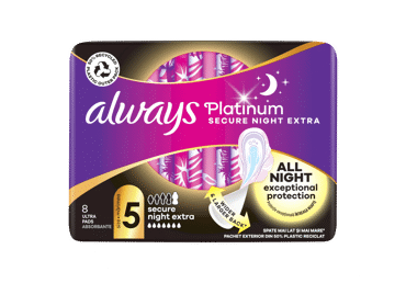 Higiēniskās paketes ALWAYS Platinum Night 8gab. - 1