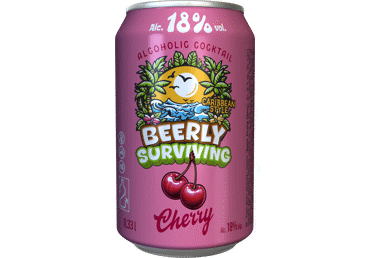 Alkoholisks kokteilis BEERLY SURVIVING Cherry 18% 0,33L sk.D