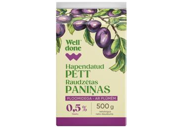 Paniņas WELL DONE plūmju 0,5% 500g