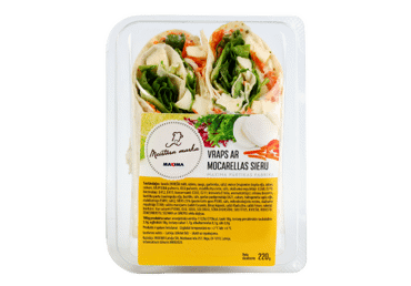 Vraps ar Mocarellas sieru MEISTARA MARKA 220g