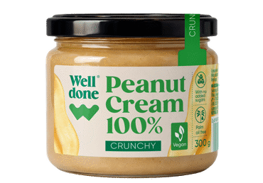 Zemesriekstu krēms WELL DONE Crunchy 300g
