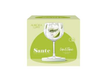 Kokt.glāzes Sante Gin Tonic 560ml 4gab.